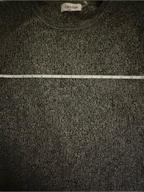 Calvin Klein Charcoal Sleeveless Sweater Vest Oversized EUC M - Picture 6 of 6